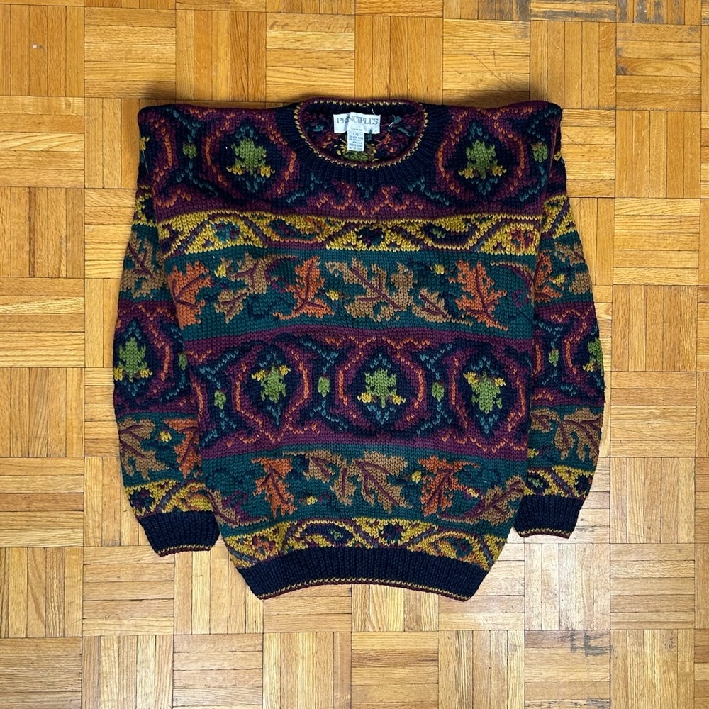 Principles Vintage Multicolour Large Wool Sweater